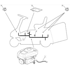 625M - 2005-2006 - 13-2659-15 - Mountfield Ride On Mower Electrics Diagram