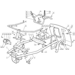 625M - 2005-2006 - 13-2659-15 - Mountfield Ride On Mower Frame Diagram