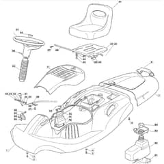 625M - 2006 - 13-2659-16 - Mountfield Ride On Mower Body Diagram