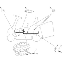 625M - 2006 - 13-2659-16 - Mountfield Ride On Mower Electrics Diagram