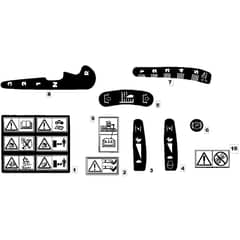 625M - 2006 - 13-2659-16 - Mountfield Ride On Mower Labels Diagram