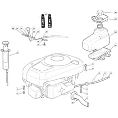 625M - 2003-2006 - 299970613/MOU - Mountfield Ride On Mower B&S Engine Diagram
