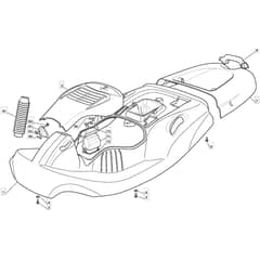 625M - 2003-2006 - 299970613/MOU - Mountfield Ride On Mower Body Diagram