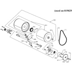Masport 660 - 019031 - Dec 2007 7091922 - Rear Roller Assembly