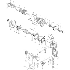 Makita 6800DBV - Drywall Screwdriver - Power Tool Diagram