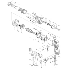 Makita 6801DBV - Drywall Screwdriver - Power Tool Diagram