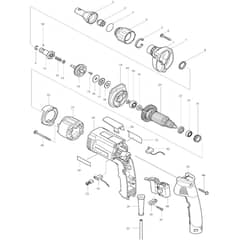 Makita 6824 - Drywall Screwdriver - Power Tool Diagram