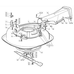 725M - 2007 - 13-2649-17 - Mountfield Ride On Mower Deck Diagram