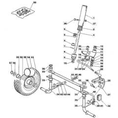 725M - 2003 - 13-2657-13 - Mountfield Ride On Mower Steering Diagram