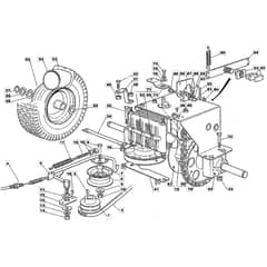 725M - 2003 - 13-2657-13 - Mountfield Ride On Mower Transmission Diagram