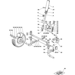 725M - 2005 - 13-2657-15 - Mountfield Ride On Mower Steering Diagram
