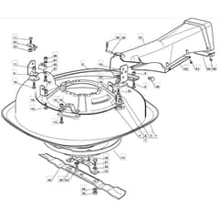 725M - 2006 - 13-2657-16 - Mountfield Ride On Mower Deck Diagram