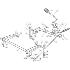725M - 2006 - 13-2657-16 - Mountfield Ride On Mower Deck Lifting Diagram