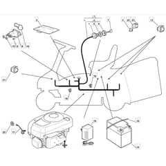 725M - 2006 - 13-2657-16 - Mountfield Ride On Mower Electrics Diagram