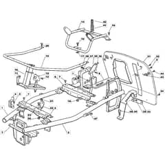 725M - 2002 - 13-2657-32 - Mountfield Ride On Mower Frame Diagram