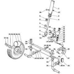 725M - 2002 - 13-2657-32 - Mountfield Ride On Mower Steering Diagram