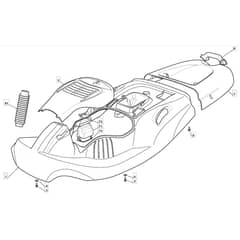 725M - 2008 - 299971533/M08 - Mountfield Ride On Mower Body Diagram