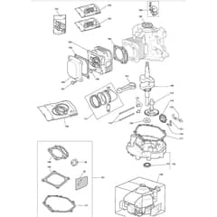 725M - 2008 - 299971533/M08 - Mountfield Ride On Mower R200ES Cylinder Head Diagram