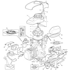 725M - 2008 - 299971533/M08 - Mountfield Ride On Mower R200ES Engine Diagram