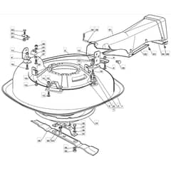 725M - 2007 - 299971583/ME7 - Mountfield Ride On Mower Deck Diagram