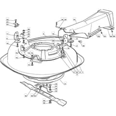 725M - 2007 - 299971583/MO7 - Mountfield Ride On Mower Deck Diagram
