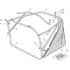 725M - 2007 - 299971583/MO7 - Mountfield Ride On Mower Grasscatcher Diagram