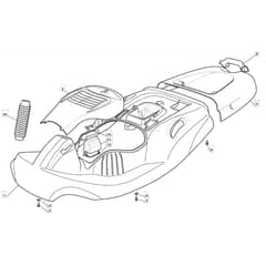 725M - 2008 - 299971583/UM8 - Mountfield Ride On Mower Body Diagram