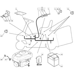 725M - 2008 - 299971583/UM8 - Mountfield Ride On Mower Electrics Diagram