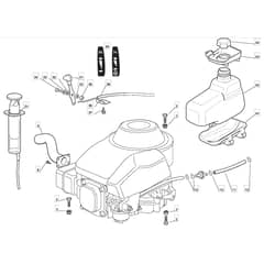 725M - 2008 - 299971583/UM8 - Mountfield Ride On Mower Engine Diagram