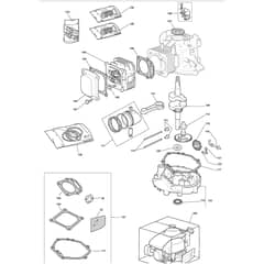 725M - 2008 - 299971583/UM8 - Mountfield Ride On Mower R200ES Cylinder Head Diagram
