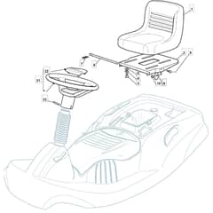 725M - 2008 - 299971583/UM8 - Mountfield Ride On Mower Seat Diagram