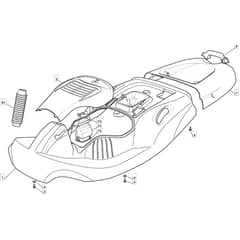 725M - 2003-2006 - 299971633/MOE - Mountfield Ride On Mower Body Diagram