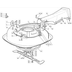 725M - 2003-2006 - 299971633/MOE - Mountfield Ride On Mower Deck Diagram