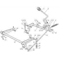 725M - 2003-2006 - 299971633/MOU - Mountfield Ride On Mower Deck Lifting Diagram