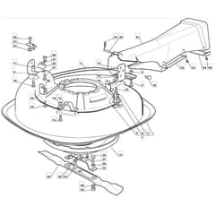 725M - 2009 - 2T0112483/UM9 - Mountfield Ride On Mower Deck Diagram