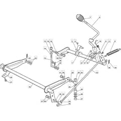 725M - 2009 - 2T0112483/UM9 - Mountfield Ride On Mower Deck Lifting Diagram