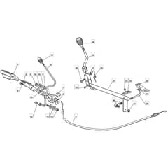 725M - 2009 - 2T0114483/UM9 - Mountfield Ride On Mower Controls Diagram