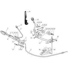 725V - 2010 - 2T0030283/M10 - Mountfield Ride On Mower Controls Diagram
