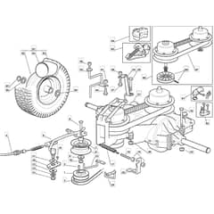 725V - 2010 - 2T0030283/M10 - Mountfield Ride On Mower Transmission Diagram