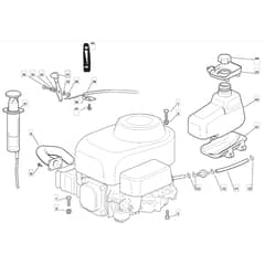 725V - 2011-2013 - 2T0314483/UM9 - Mountfield Ride On Mower Engine Diagram