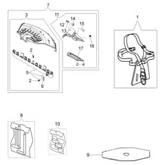 741 - Oleo-Mac Brushcutter Accessories Diagram