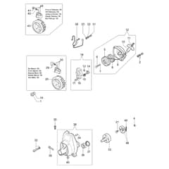 755 MASTER - Oleo-Mac Brushcutter Starter assy and clutch Diagram