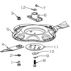 Masport 800AL - 465746 - Oct 2018 > 8320693 - 540mm Disc Blade (Wavy) Assembly