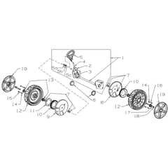 Masport 800ST - 465971 - Oct 2022 - Wheel Assembly