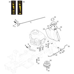 827H - 2016-2023 - 2T0070483/M16 - Mountfield Ride On Mower Engine Diagram