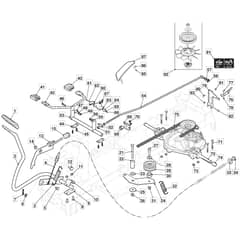 827HB - 2014 - 2T0075283/MFR - Mountfield Ride On Mower Transmission Diagram