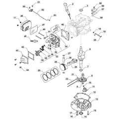 827M - 2018-2021 - 2T0050483/MTF - Mountfield Ride On Mower Engine Cylinder Diagram