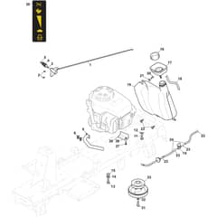 827M - 2024-2025 - 2T0052483/CAS - Mountfield Ride On Mower Engine Diagram