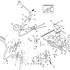 827M - 2024-2025 - 2T0052483/CAS - Mountfield Ride On Mower Mechanical Transmission-Langhui Diagram