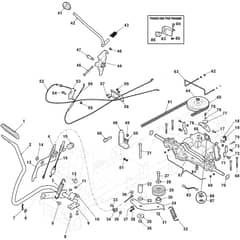 827M - 2024-2025 - 2T0052483/CAS - Mountfield Ride On Mower Mechanical Transmission-Peerless Diagram